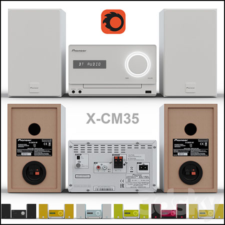 X-CM35迷你音响组合素材之家精选3D模型