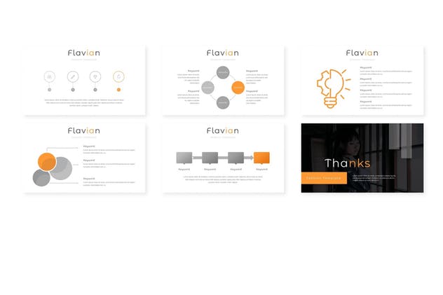 多用途企业业务介绍PPT演示文稿模板 Flavian – Powerpoint Template插图(3)