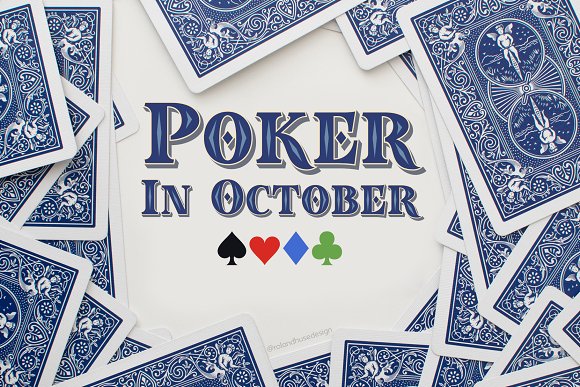 Poker In October Layered Color Font素材之家精选英文字体