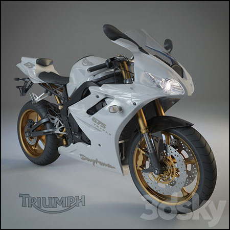 凯旋代托纳 675 SE 摩托车素材之家精选3D模型