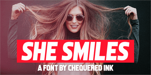 She Smiles font素材之家精选英文字体