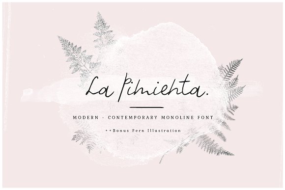 La Pimienta. Font素材之家精选英文字体