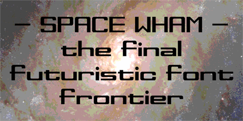 Space Wham font素材之家精选英文字体