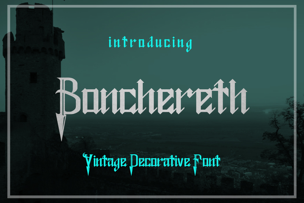 Bonchereth Font素材之家精选英文字体