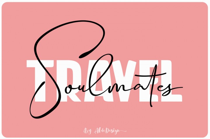 Travel Soulmates Duo Font素材之家精选英文字体