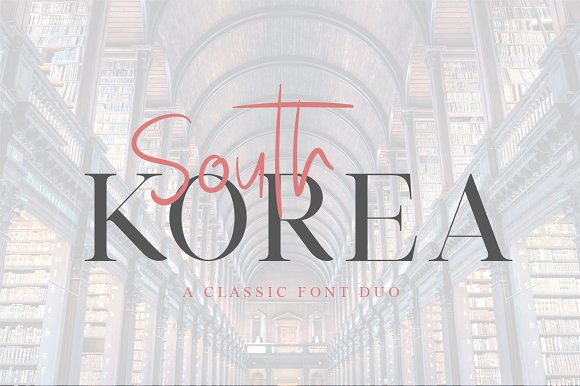 South Korea – Font Duo素材之家精选英文字体