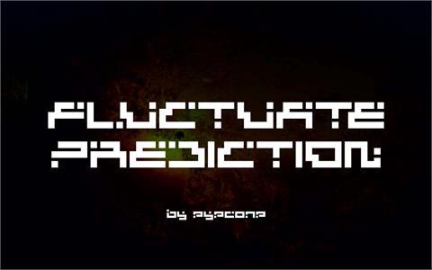 Fluctuate Prediction font素材之家精选英文字体