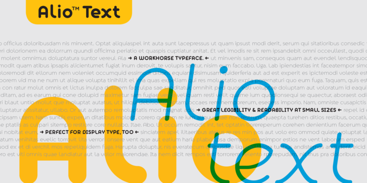 Alio Text Font Family素材之家精选英文字体