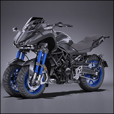 雅马哈Yamaha Niken 2019摩托车素材之家精选3D模型
