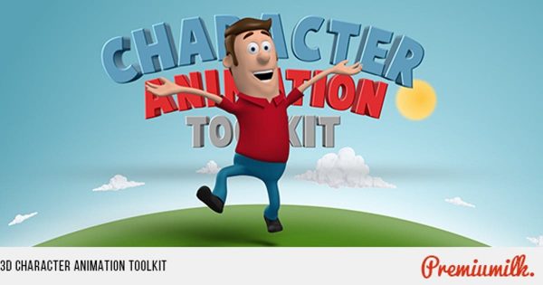 3D角色动画工具包素材库精选AE模板 3D Character Animation Toolkit