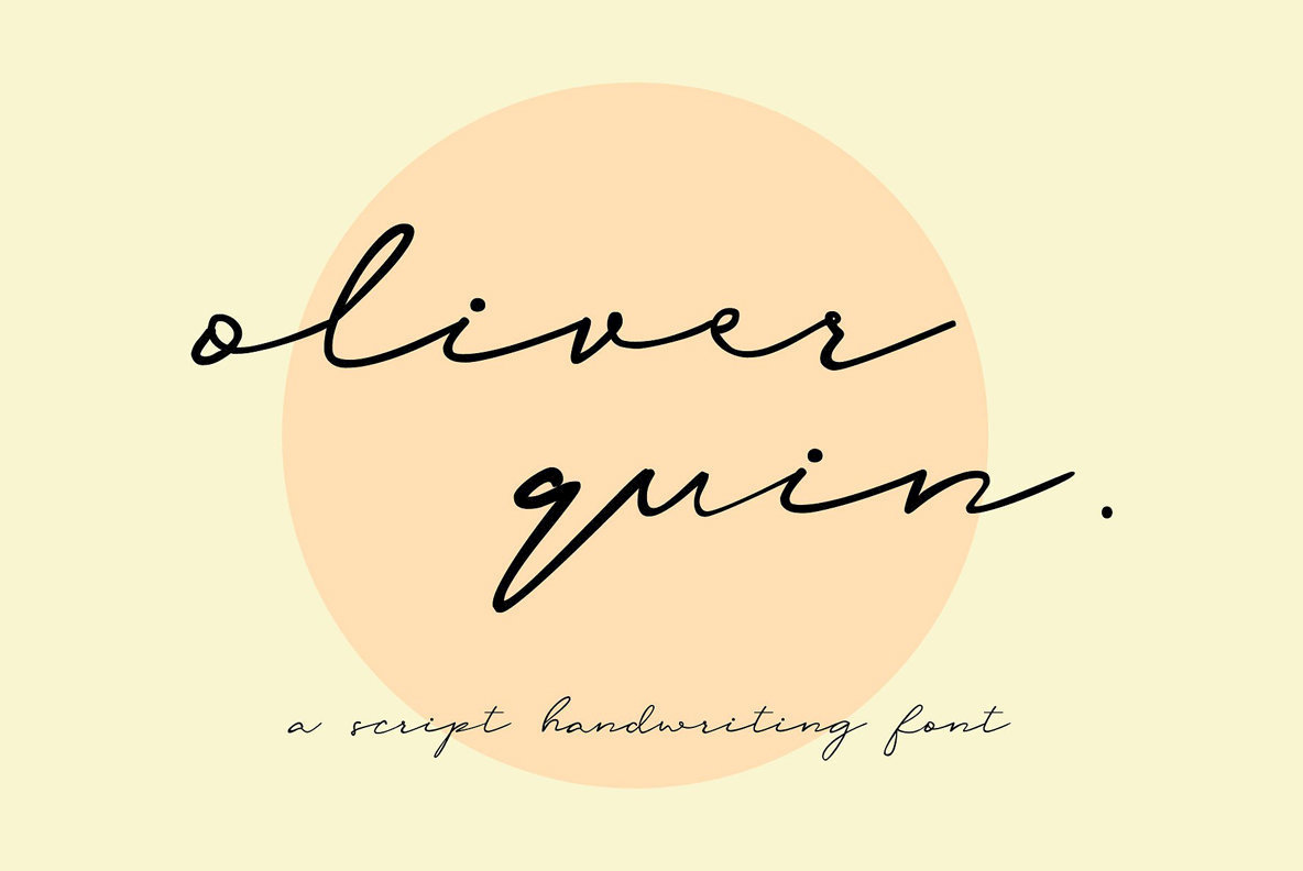 Oliver Quin Font素材之家精选英文字体