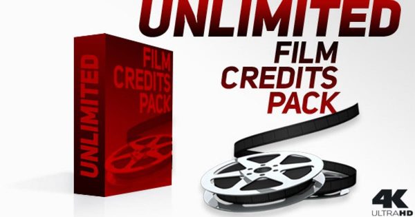 电影电视片尾视频素材库精选AE模板 Film Credits Pack