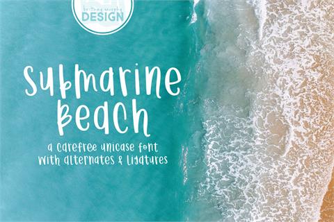 Submarine Beach font素材之家精选英文字体