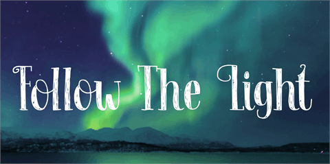 Follow The Light DEMO font素材之家精选英文字体