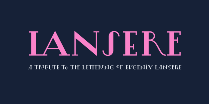 Lansere Font素材之家精选英文字体
