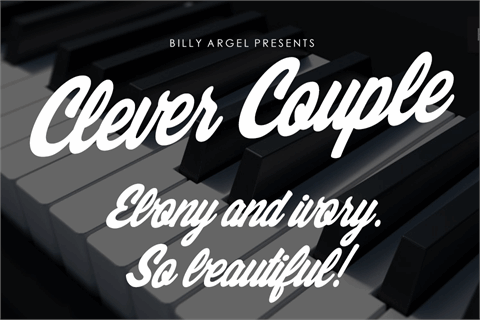 Clever Couple Personal Use font素材之家精选英文字体