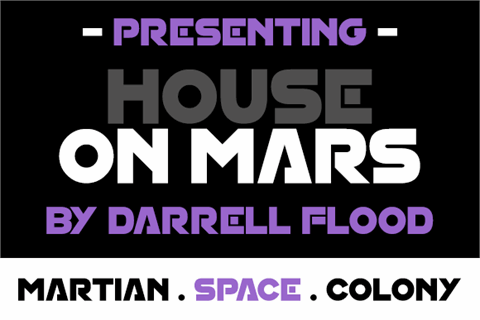 House On Mars font素材之家精选英文字体