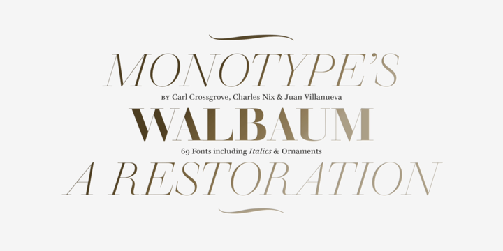 Walbaum Font Family素材之家精选英文字体