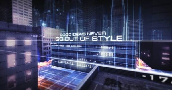 数字城市片头视频标题字幕素材库精选AE模板 Urban Vision