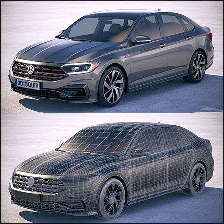 大众捷达GLI 2019 汽车素材之家精选3D模型