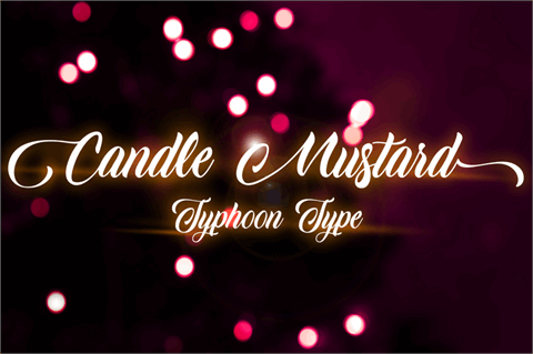 Candle Mustard font素材之家精选英文字体