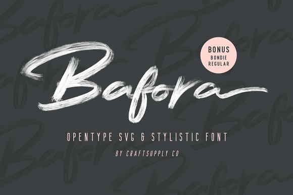 Bafora – SVG Font + Bonus素材之家精选英文字体