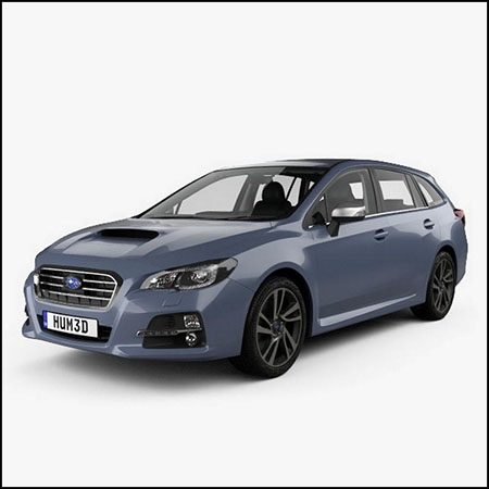 斯巴鲁Subaru Levorg with HQ interior 2015汽车素材之家精选3D模型