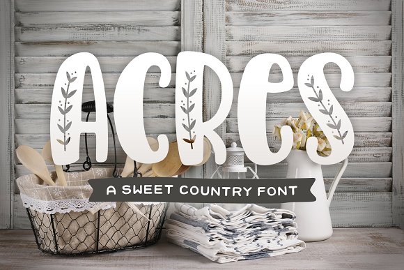 Acres Fontb素材之家精选英文字体