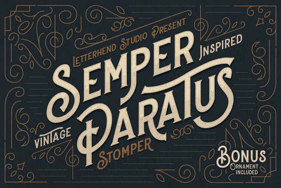 Stomper – A Vintage Display Font素材之家精选英文字体