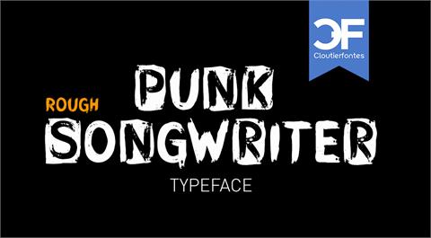 CF Punk Songwriter Rough PERSO font素材之家精选英文字体
