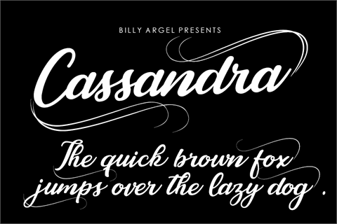 Cassandra Personal Use font素材之家精选英文字体