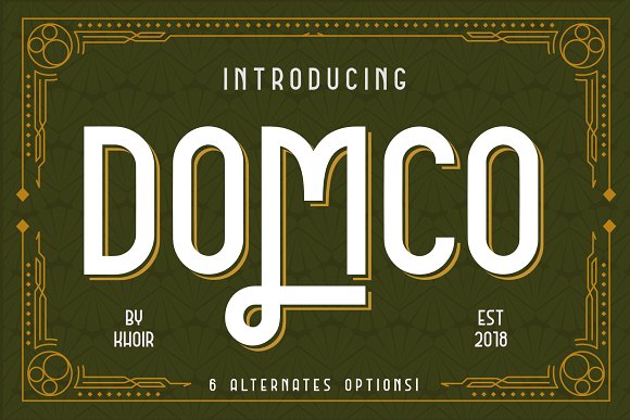 DOMCO Font素材之家精选英文字体