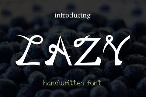EP Lazy font素材之家精选英文字体
