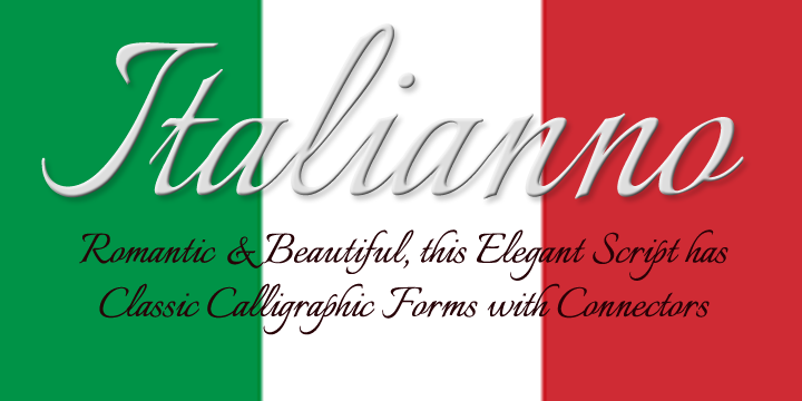 Italianno Font素材之家精选英文字体