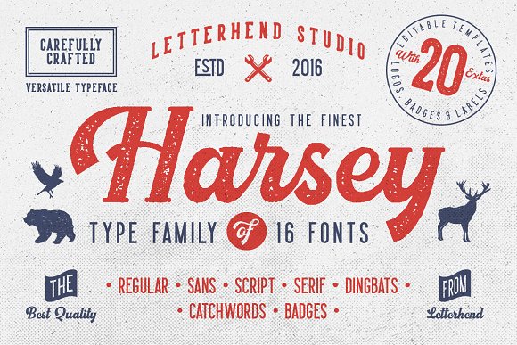 Harsey Type ToolBox Font素材之家精选英文字体