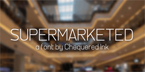 Supermarketed font素材之家精选英文字体