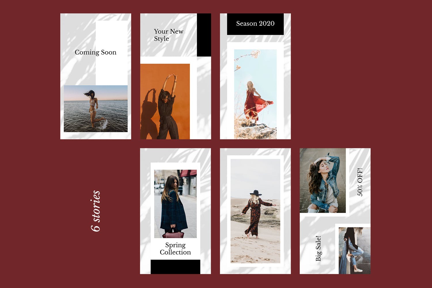 时装品牌产品展示Instagram社交贴图设计模板素材库精选v52 Instagram Stories Kit (Vol.52)插图(1)