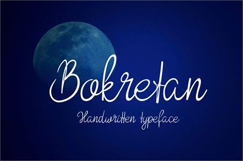 Bokretan font素材之家精选英文字体