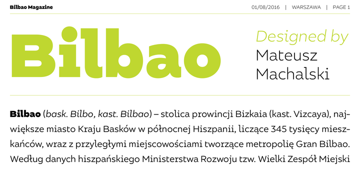 Bilbao Font素材之家精选英文字体