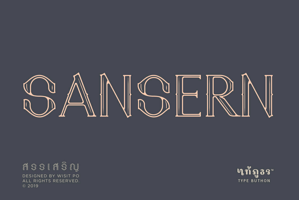 SanSern Font Family素材之家精选英文字体
