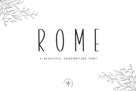 Rome | Font + Bonus素材之家精选英文字体