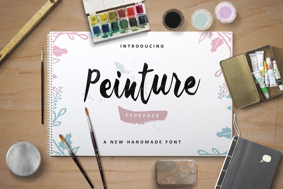 Peinture Typeface Font素材之家精选英文字体