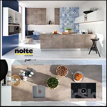NOLTE厨房场景和厨房用品素材之家精选3D模型