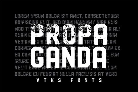 Vtks Propaganda font素材之家精选英文字体
