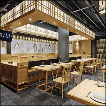 日式料理店日式餐厅素材之家精选3D模型
