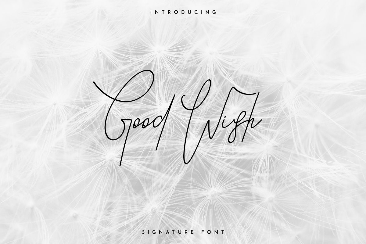 Good Wish Signature font素材之家精选英文字体
