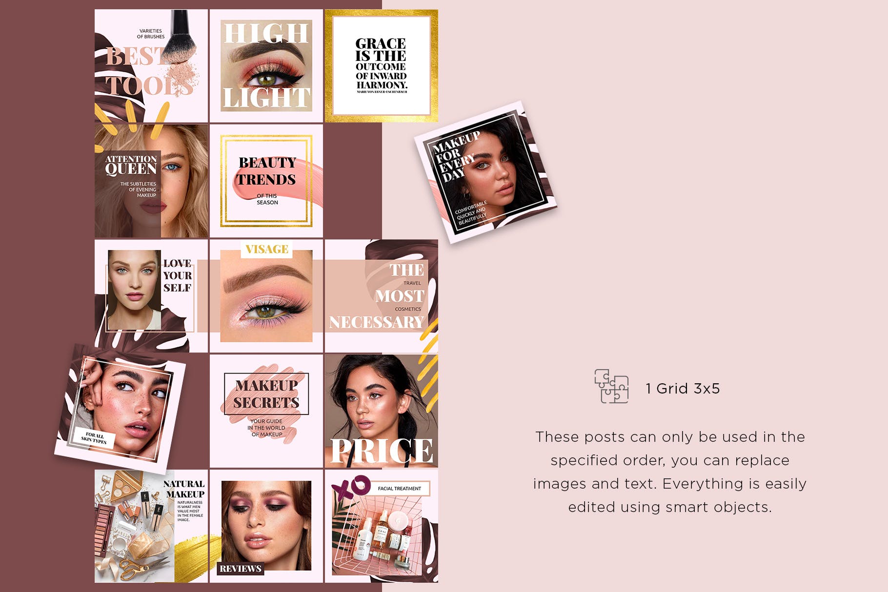 Instagram社交平台推广图片设计模板素材库精选 Instagram Template Pack – Lucretia插图(5)
