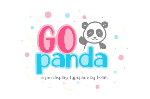 Go Panda font素材之家精选英文字体