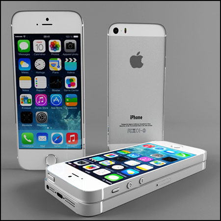 iPhone 5S苹果手机智能手机素材之家精选3D模型
