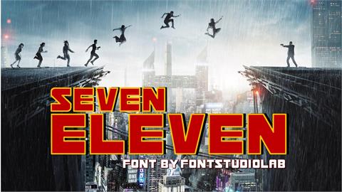 Seven Eleven font素材之家精选英文字体